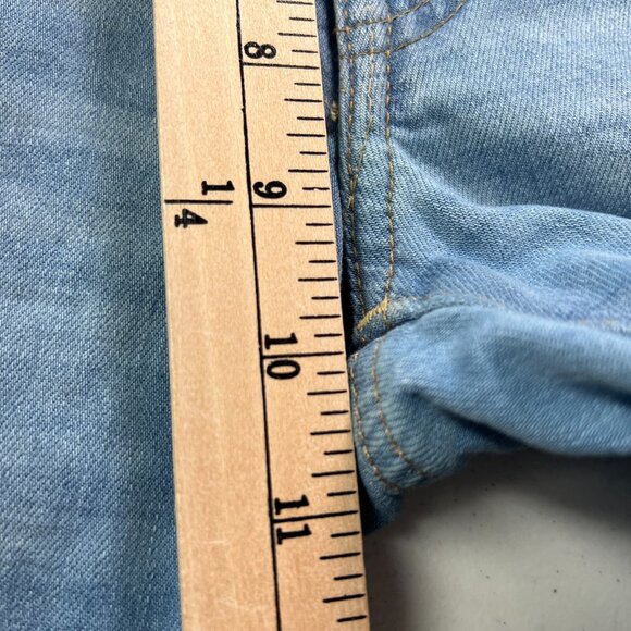 American Eagle Jeans Mens 30 X 30 Slim Straight Airflex Blue Stretch Denim Light - Picture 9 of 10